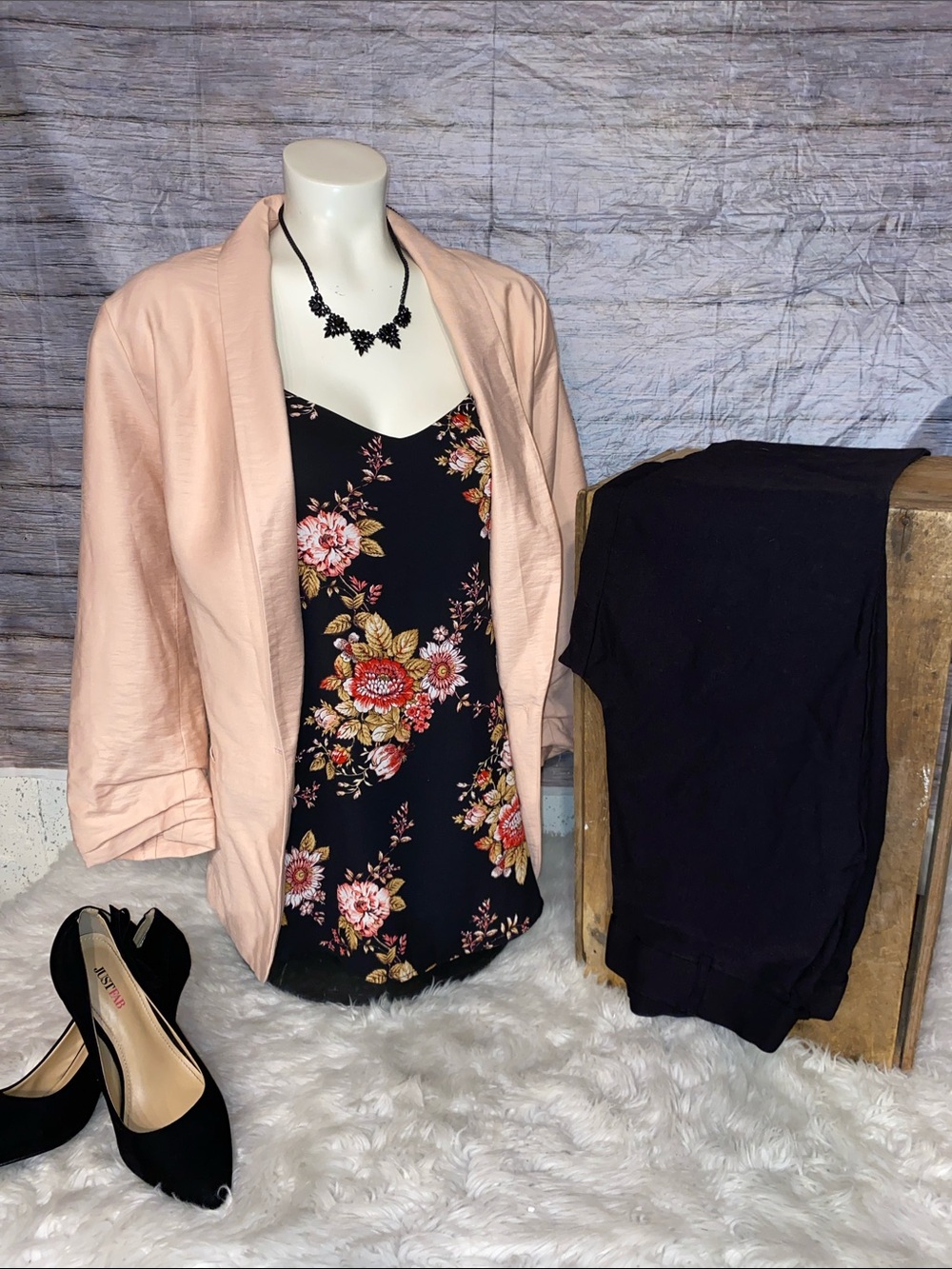 Pink Republic Floral Print Dressy Tank Top